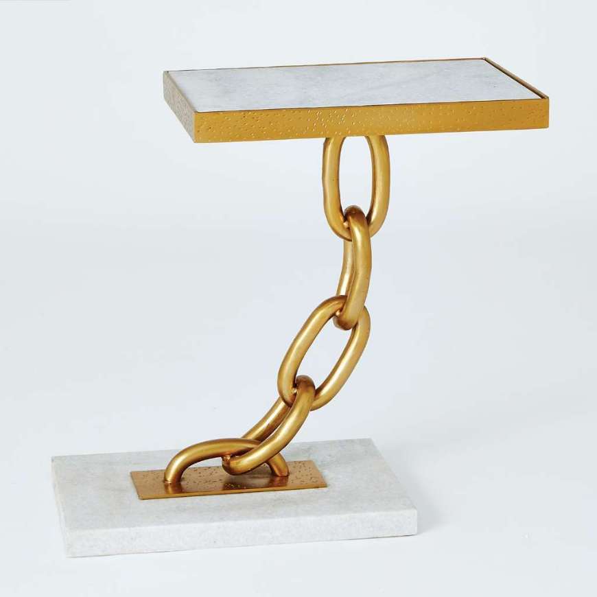 Picture of LINK SIDE TABLE-GOLD