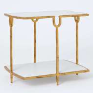 Picture of CURVE SIDE TABLE-GOLD