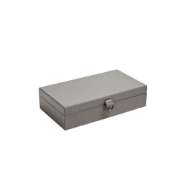 Picture of MARBLED LEATHER D RING BOX-DARK GREY