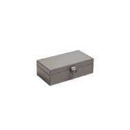 Picture of MARBLED LEATHER D RING BOX-DARK GREY