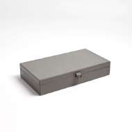 Picture of MARBLED LEATHER D RING BOX-DARK GREY