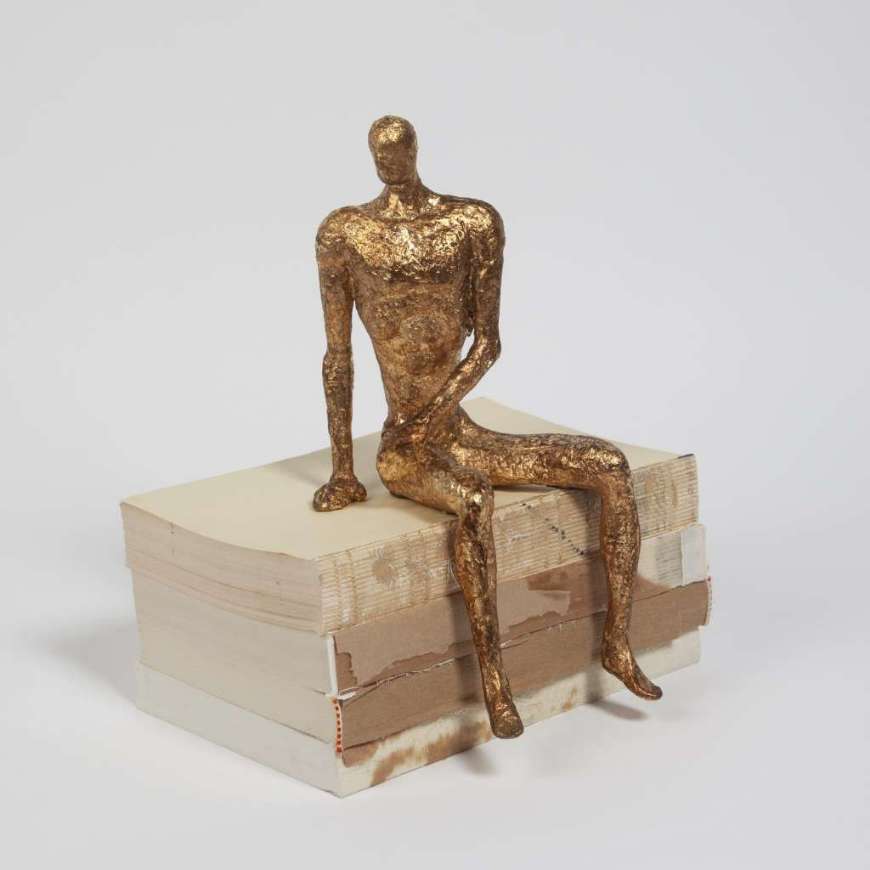 Picture of SITTING-GOLD LEAF