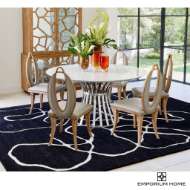 Picture of SQUIGGLE RUG-BLACK/IVORY