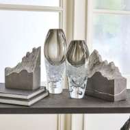 Picture of PAIR MOUNTAIN SUMMIT BOOKENDS-GREY MARBLE