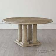 Picture of TITIAN DINING TABLE-GREY SANDBLASTED OAK-60" TOP