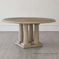 Picture of TITIAN DINING TABLE-GREY SANDBLASTED OAK-60" TOP