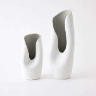 Picture of AVIAN VASES-CREAM/GREY