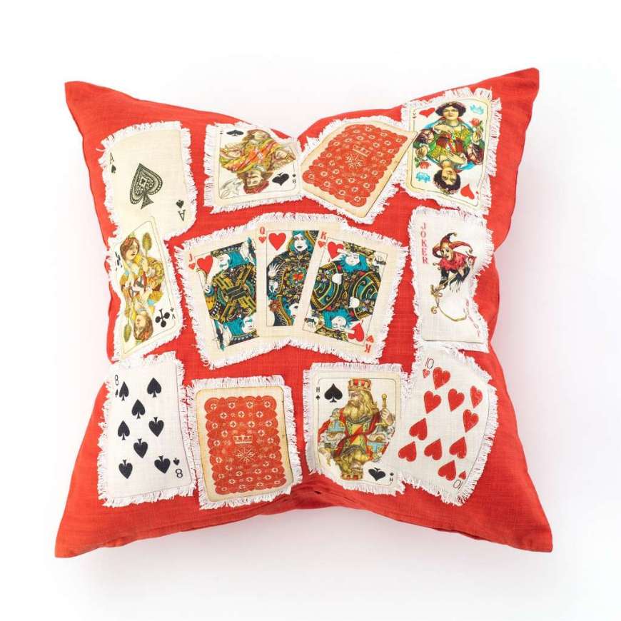 Picture of CASINO PLAYING CARDS PILLOW