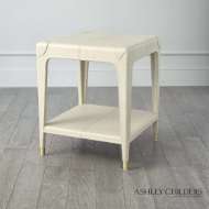 Picture of TIBURTINA END TABLE-MIST LEATHER