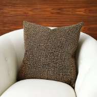 Picture of BUGLE BEADED PILLOW-GOLD/GUNMETAL