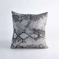 Picture of SHIMMER SNAKE SKIN PILLOW-SILVER