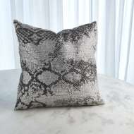 Picture of SHIMMER SNAKE SKIN PILLOW-SILVER