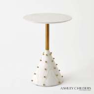 Picture of SPHERES DRINK TABLE-WHITE BURL