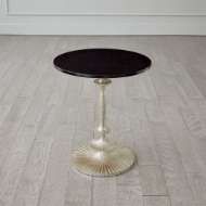 Picture of FLUTED SIDE TABLE-SILVER LEAF