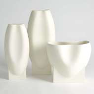 Picture of ORPHEUS VASES AND LOW BOWL-IVORY