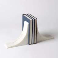 Picture of SLEEK BOOKENDS-WHITE