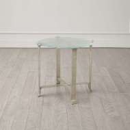 Picture of MELTING GLASS SIDE TABLE-NICKEL