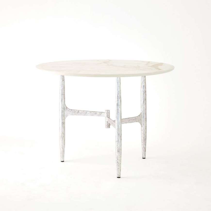 Picture of RADIUS TABLES-SILVER W/GOLDEN WHITE TOP