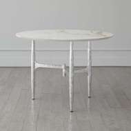 Picture of RADIUS TABLES-SILVER W/GOLDEN WHITE TOP