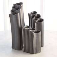 Picture of RIBBON VASES-MATTE GRAPHITE