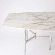 Picture of RADIUS TABLES-SILVER W/GOLDEN WHITE TOP