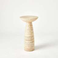 Picture of TAPERED ACCENT TABLE-TRAVERTINE