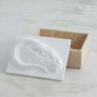 Picture of EGYPTIAN RAM PLASTER/TRAVERTINE BOX