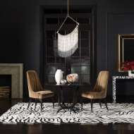 Picture of PARSON TABLE-ZEBRA LACQUER