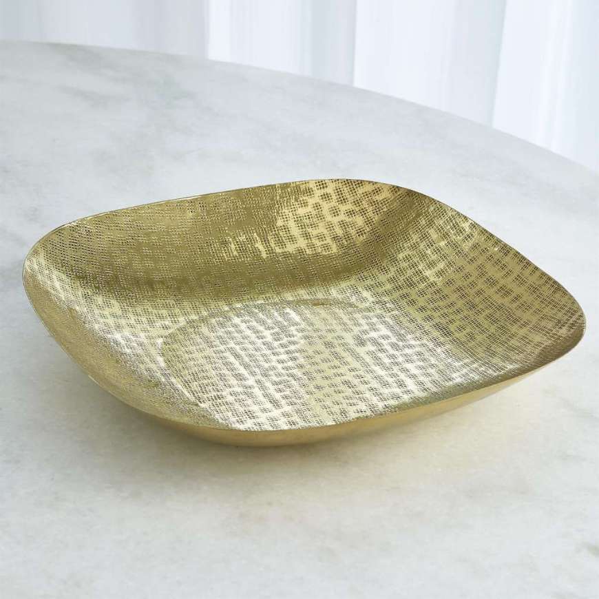 Picture of HAMMERED SQUARE BOWL-BRASS