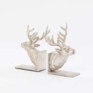 Picture of REINDEER BOOKENDS-SILVER FINISH