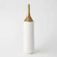 Picture of TWO-TONED VASE-GOLD/WHITE