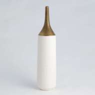 Picture of TWO-TONED VASE-GOLD/WHITE