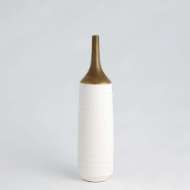 Picture of TWO-TONED VASE-GOLD/WHITE