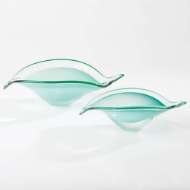 Picture of BENT LEAF BOWLS-CELADON