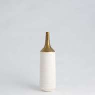 Picture of TWO-TONED VASE-GOLD/WHITE