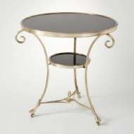 Picture of GUERIDON TABLE-BRASS/BLACK GRANITE