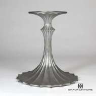 Picture of FLUTE TABLE BASE-SILVER LEAF-26"