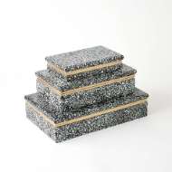 Picture of TERRAZZO BOXES-BLACK/WHITE