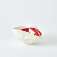 Picture of PLEATED BOWL COLLECTION-DEEP RED