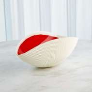 Picture of PLEATED BOWL COLLECTION-DEEP RED