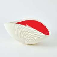 Picture of PLEATED BOWL COLLECTION-DEEP RED