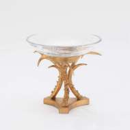 Picture of BOWL HOLDER W/GLASS-GOLD