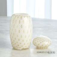 Picture of GLASS COLLECTION-WHITE/GOLD BUBBLES