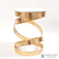 Picture of SPIRAL TABLE-GOLD LEAF