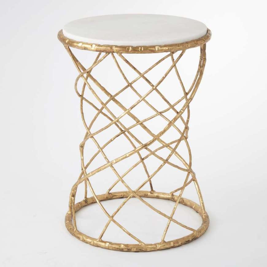 Picture of TANGO ACCENT TABLE-GOLD LEAF