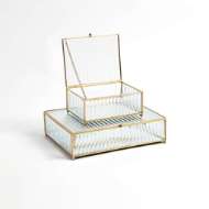 Picture of REEDED GLASS BOXES-CLEAR