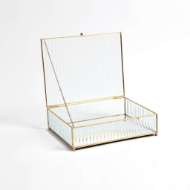 Picture of REEDED GLASS BOXES-CLEAR