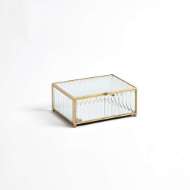 Picture of REEDED GLASS BOXES-CLEAR