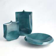 Picture of KIMONO VASE-TEAL