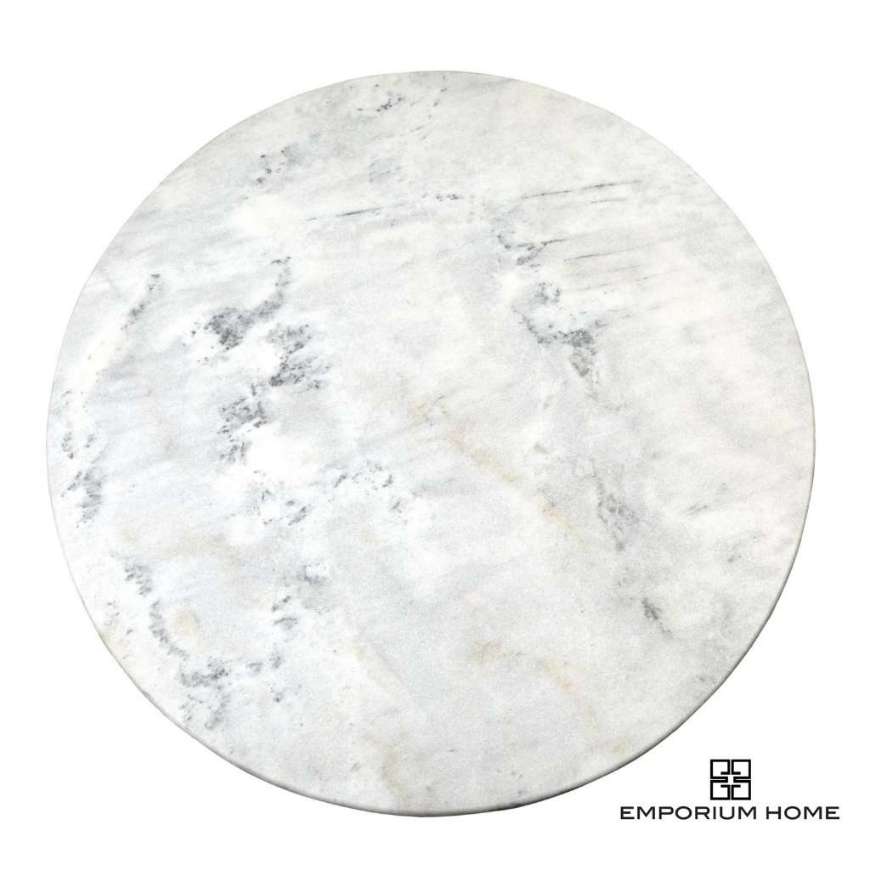 Picture of FLUTE TABLE TOP-ROUND-WHITE MARBLE-48"